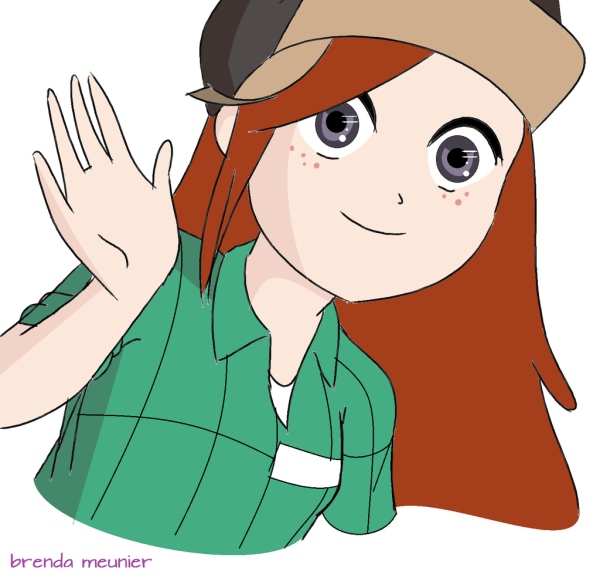 Венди из Гравити Фолз аниме