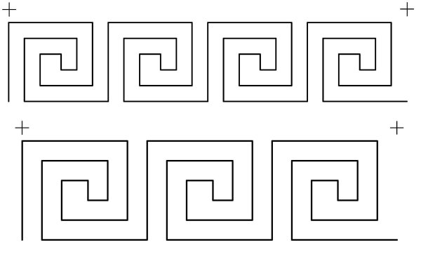 Бурятский орнамент Меандр