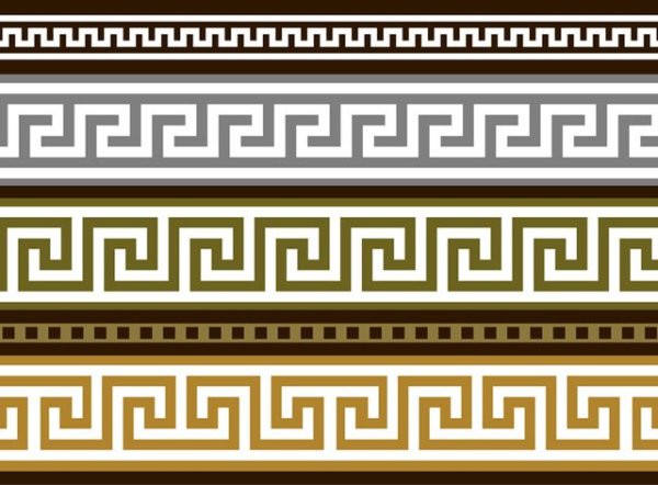 Орнамент древней Греции Меандр