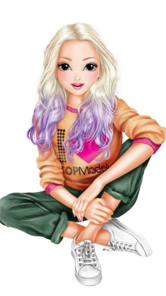 Красивые мультяшные девочки