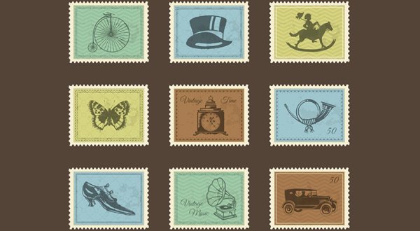 Марка вектор