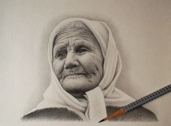 Портрет бабушки для детей