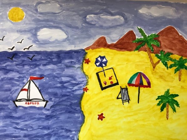 Рисунок путешествие в лето