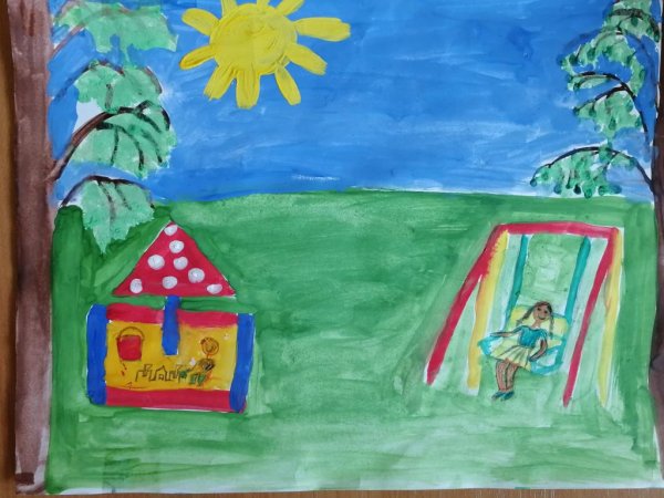 Яркое событие лета рисунок