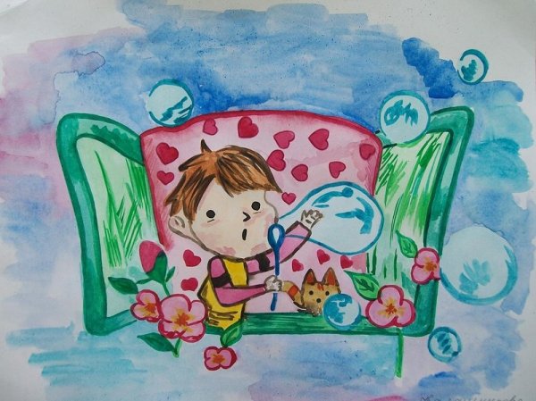 Рисунок на тему беззаботное лето