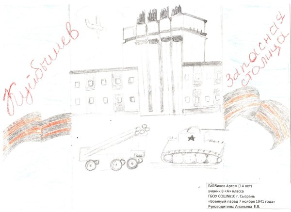 Куйбышев запасная столица рисунки на конкурс
