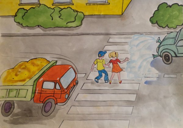 Рисунок на тему дорожные ловушки