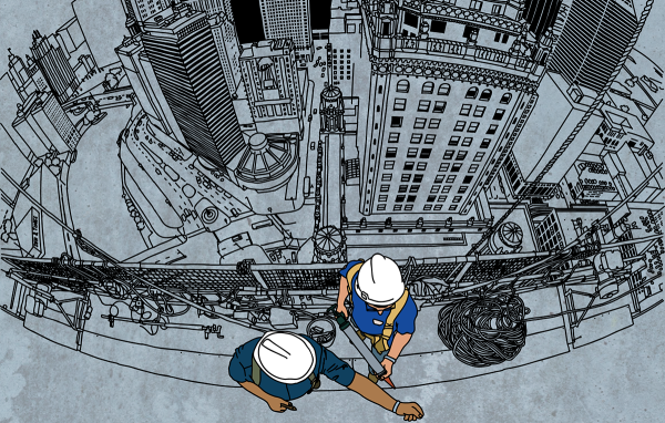 Стройка иллюстрация