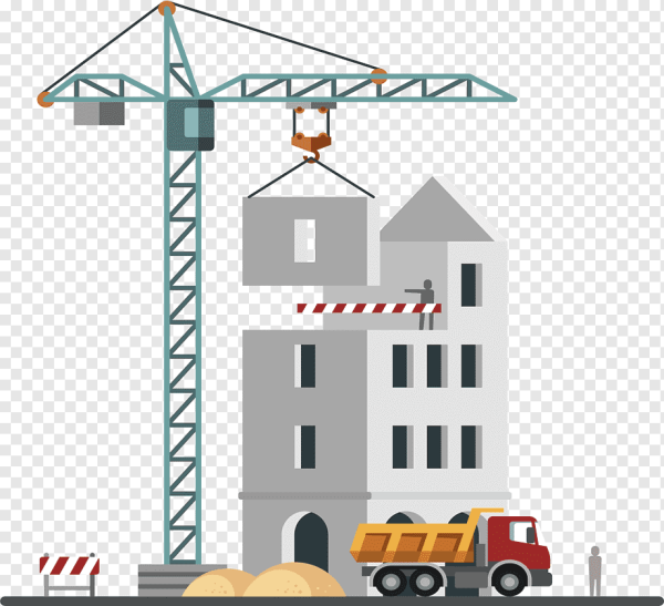 Стройка для детей на прозрачном фоне