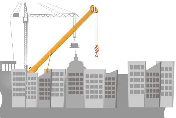 Строительный объект на прозрачном фоне