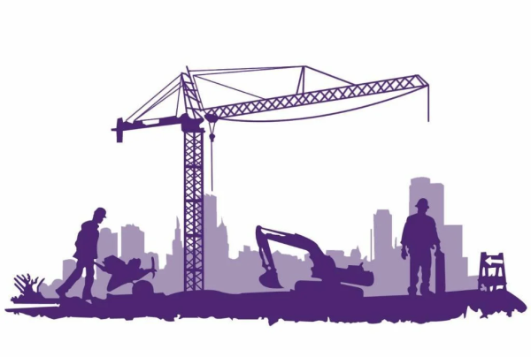 Стройка силуэт