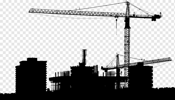 Подъемный кран силуэт