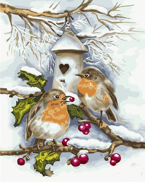 Зимняя столовая для птиц