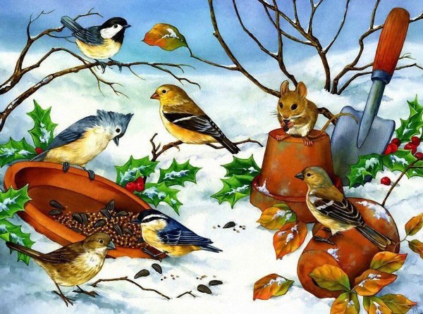 Изображение синицы для детей