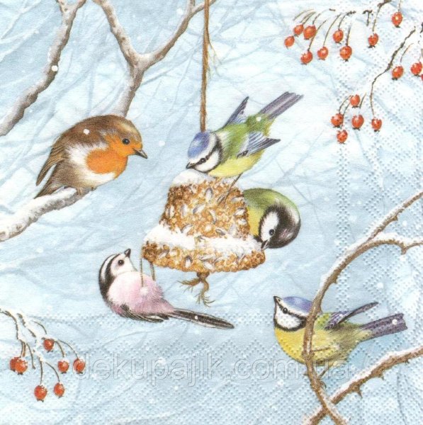 Воробьи зимой в живописи