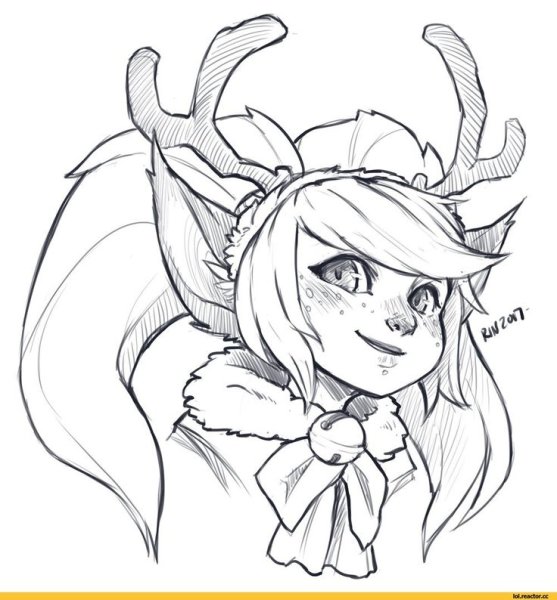 Лига легенд рисунок Поппи