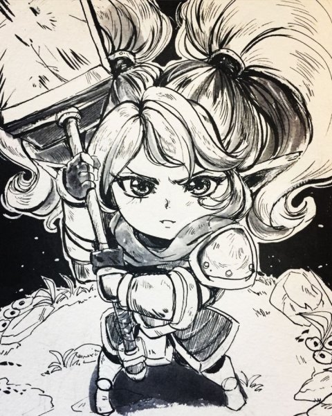 Лига легенд рисунок Поппи