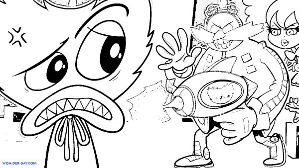 Попи плей тайм раскраса