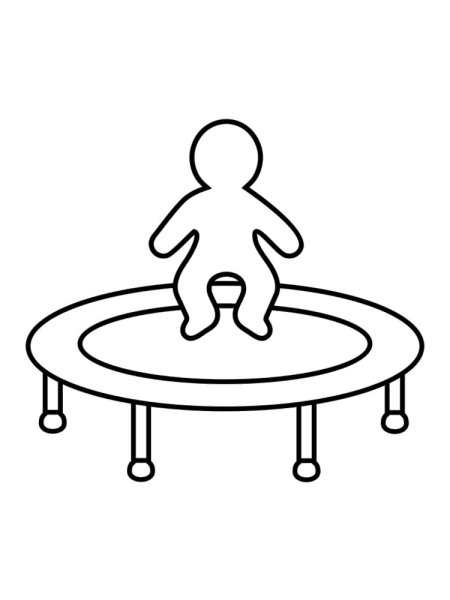 Раскраска батут