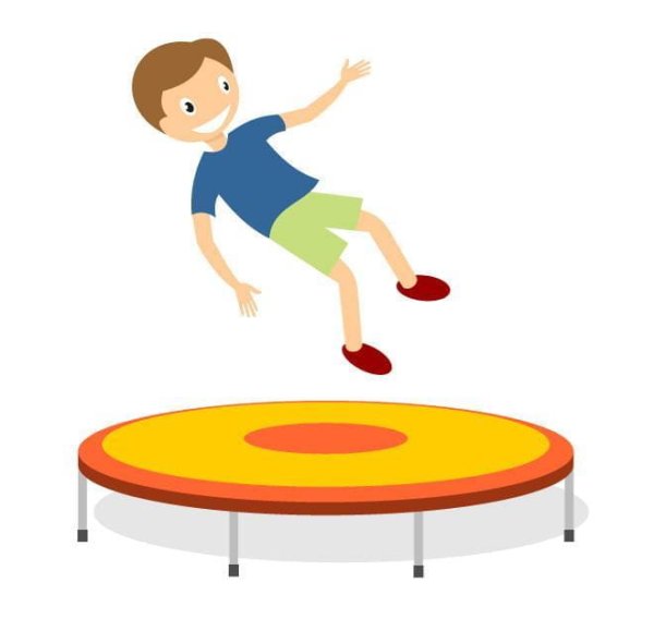 Прыжки на батуте дети