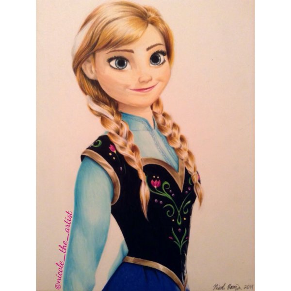 Портрет Анны из холодного сердца