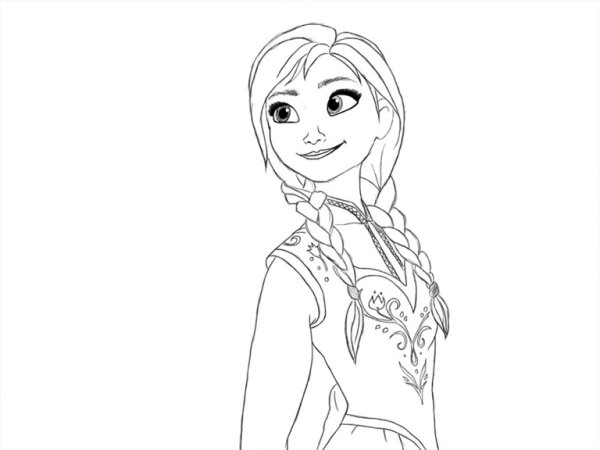 Как нарисовать анну из холодного сердца