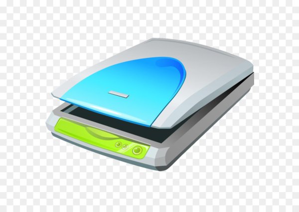 Сканер на прозрачном фоне