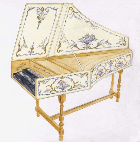 Клавесин белый