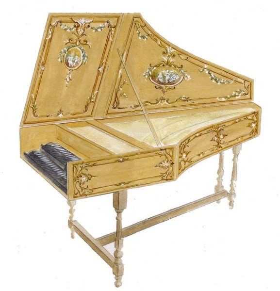 Клавесин мастера б.шуди 1766 г