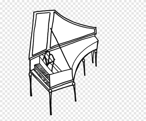 Клавесин векторный рисунок