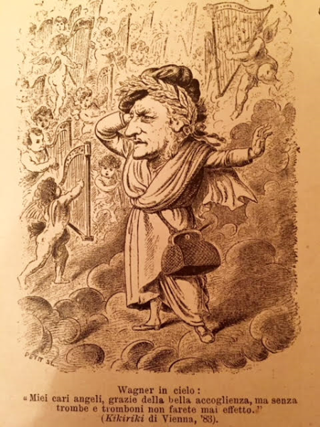 Композитор Вагнер карикатура