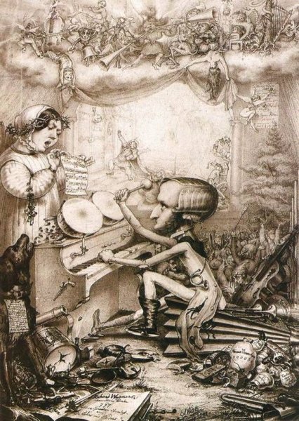 Рихард Вагнер карикатуры