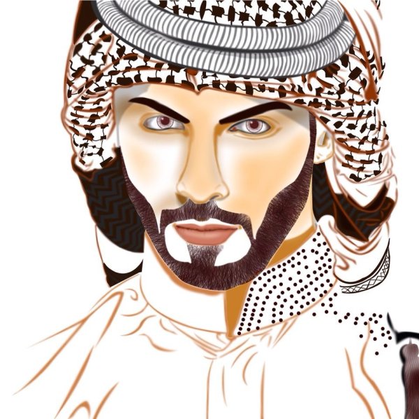 Чёрно белый араб