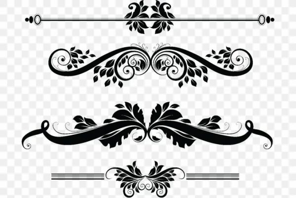 Узор из вензелей