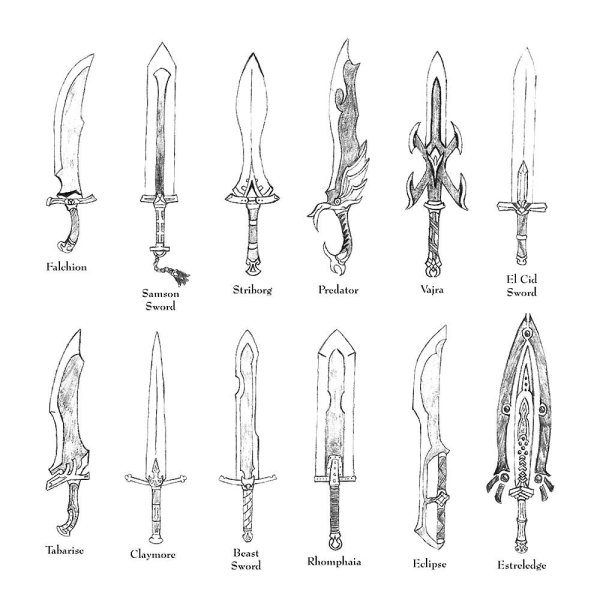 Эскизы оружия