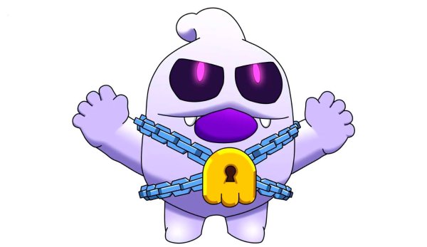 Скуик призрак БРАВЛ старс скин