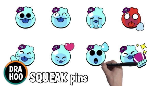 Эмодзи скуика БРАВЛ старс