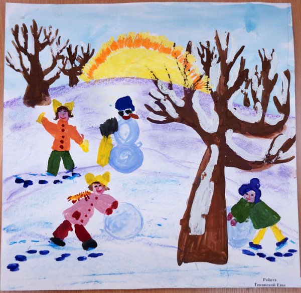 Конкурс детских рисунков Зимушка зима
