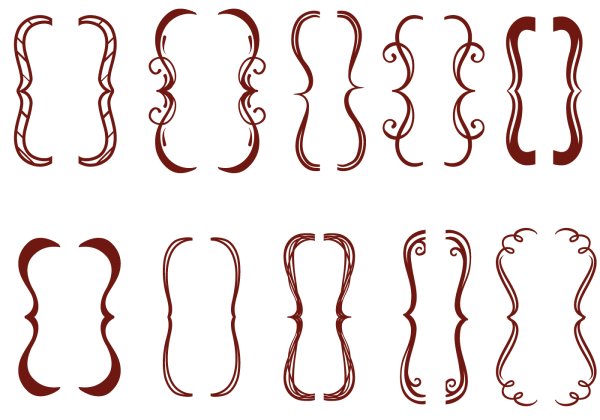 Силуэт фигурные коньки узор