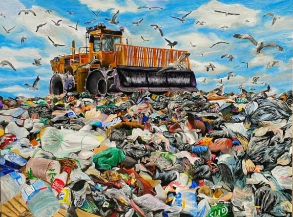 Помойка живопись