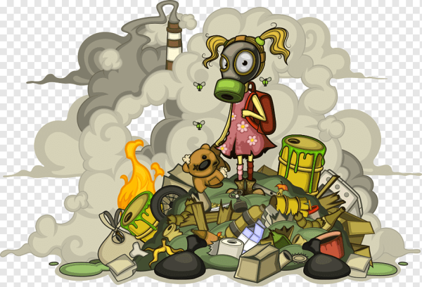 Свалка мусора рисунок