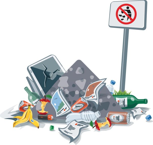 Свалка на прозрачном фоне