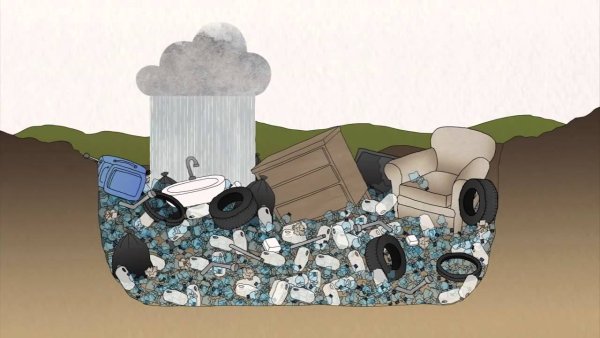 Утилизация отходов мультяшная