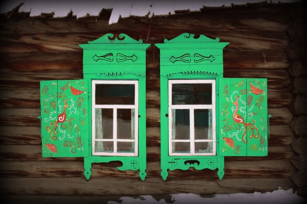 Убранство русской избы окно