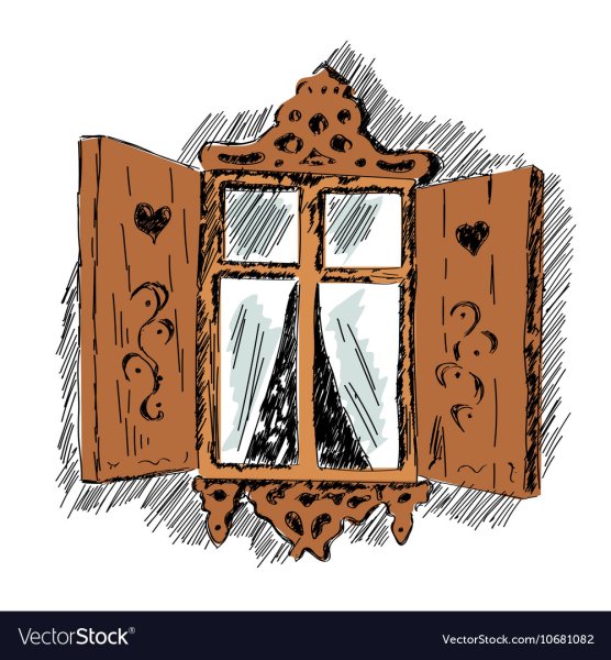 Старинные окна с узорами