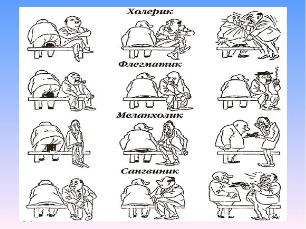 Типы темперамента человек со шляпой