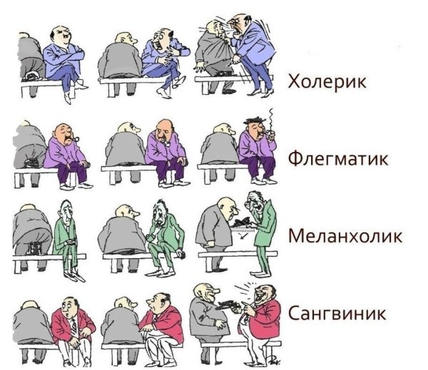 Типы личности холерик сангвиник флегматик меланхолик