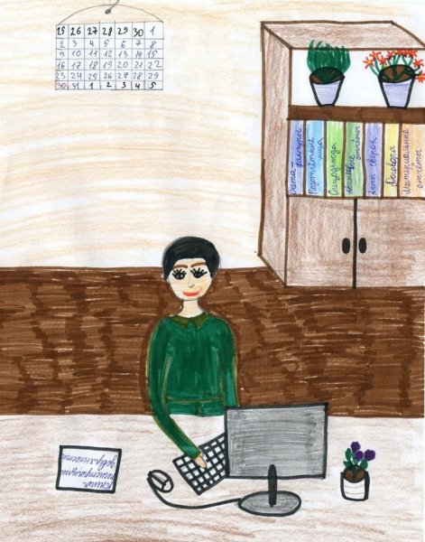 Рисунок на тему профессия мамы