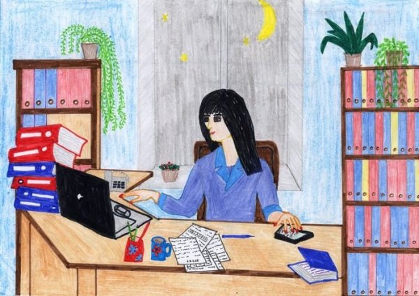 Профессия моей мамы рисунок