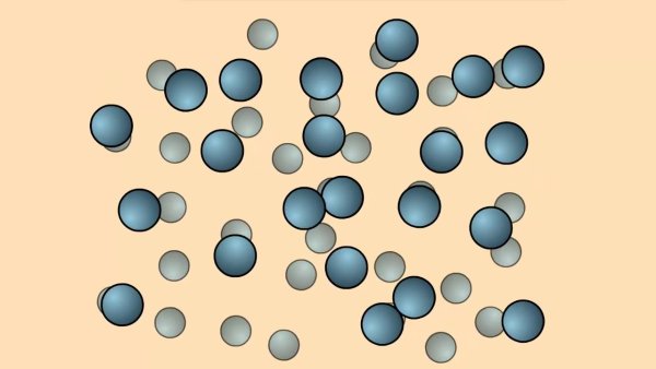 Расположение молекул воды в твердом состоянии